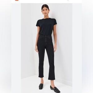 Mother the insider crop in not guilty black jeans lightweight stretch size 27